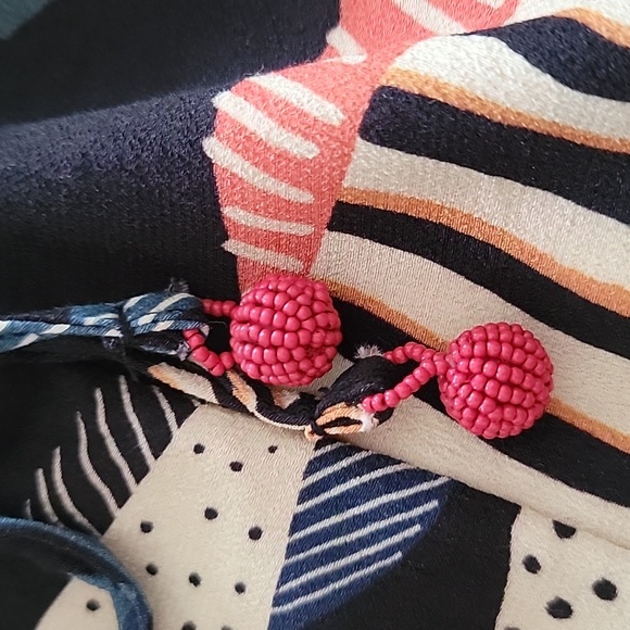 FARM Rio Black Multicolor Fish Print Pants - Picture 8 of 8